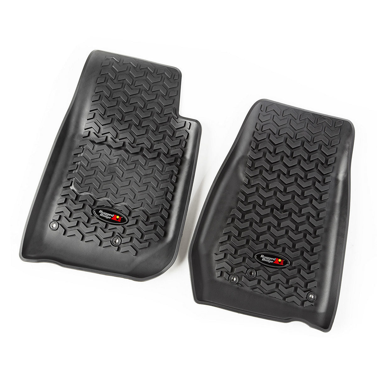 Tapis de sol avant noirs Jeep Wrangler 14-18
