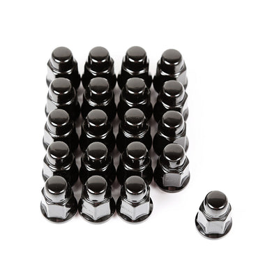 Écrou de roue  Lot de 20 noirs  1/2-20