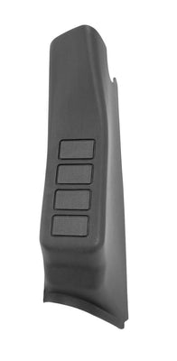 Support 4 interrupteurs pour montant avant, noir, conduite à gauche, Wrangler 11-18