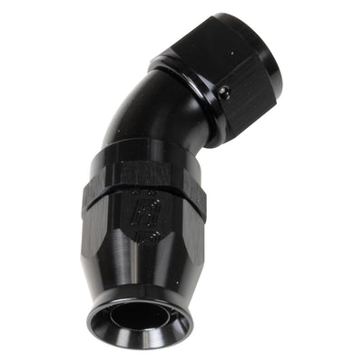 Raccord de durite PTFE noir 8AN à 45 degrés Pro