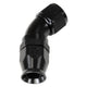 Raccord de durite PTFE noir 8AN à 45 degrés Pro