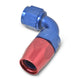 Raccord coudé 90° 16AN bleu/rouge