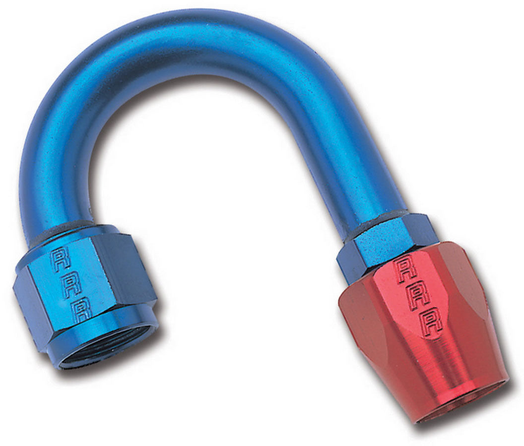 Raccord 6AN à 180 degrés pour tuyau Bleu/Rouge