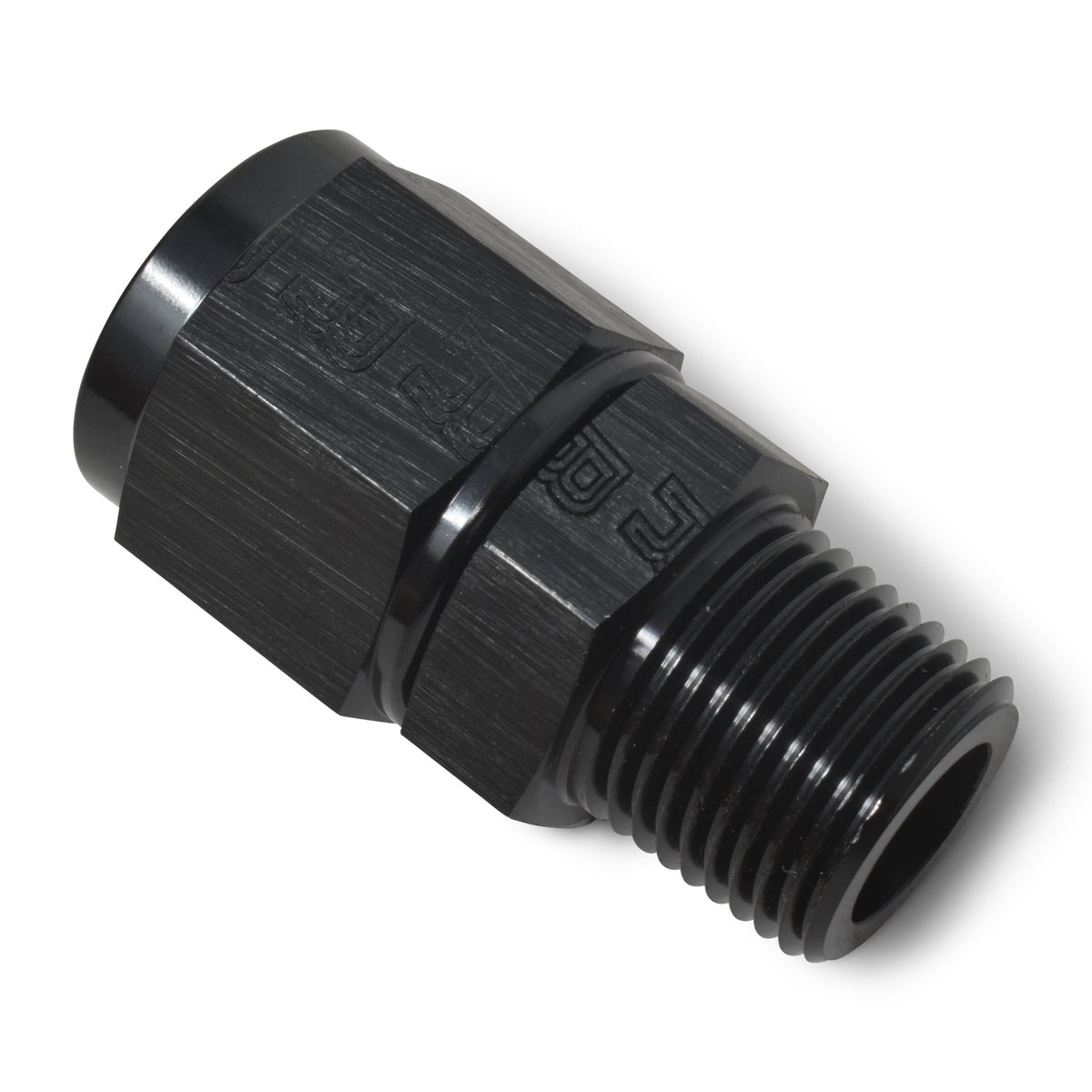 Raccord droit 8AN F 3/8M noir
