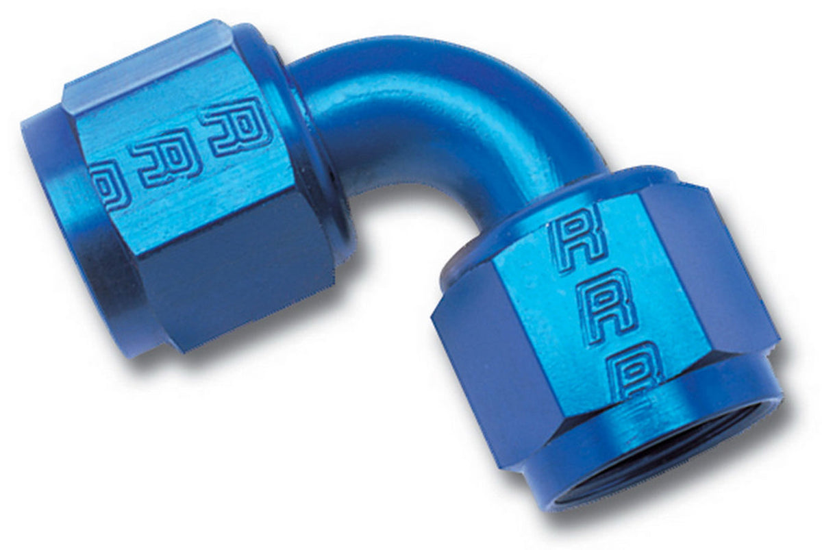 Raccord pivotant 6AN 90 degrés bleu