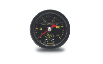 Manomètre à carburant 0-15 PSI à bain d'huile noir