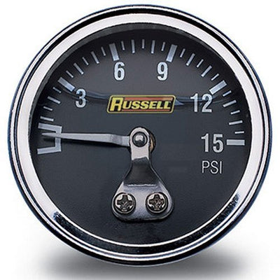 Manomètre de pression de carburant 0-15 PSI