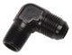 Raccord adaptateur coudé 90 degrés noir #8 vers 1/2 NPT