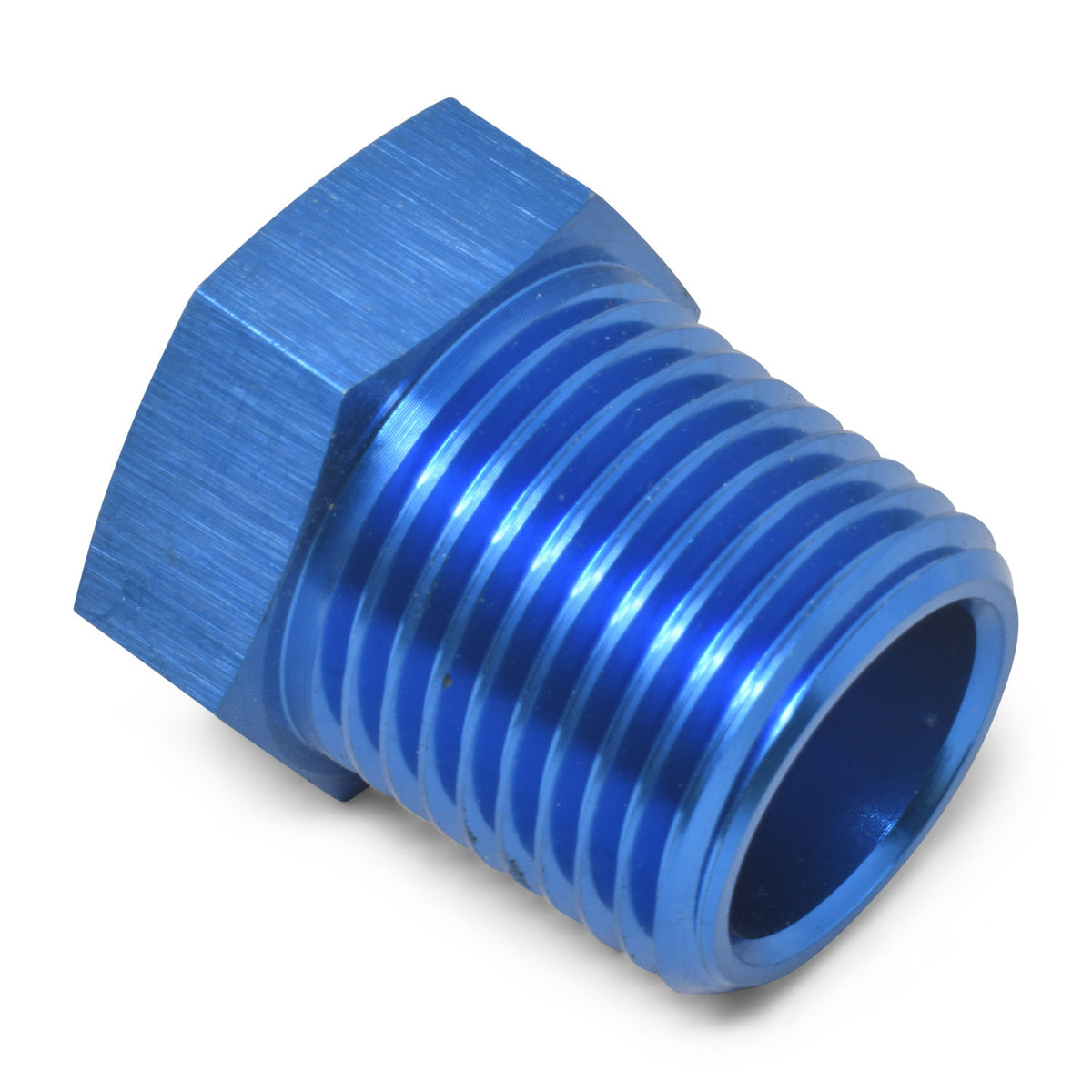 Bague réductrice NPT mâle 3/8" vers femelle 1/4", bleue
