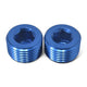 1/8in Allen Pipe Plugs Blue 2/pkg