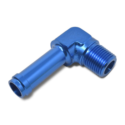 6AN 90 degrés vers NPT 1/4 mâle bleu
