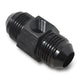 Raccord Mâle-Mâle évasé 8AN avec port de jauge 1/8", Noir