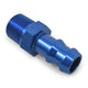 Tuyau 3/8 vers raccord cannelé 3/8 M bleu