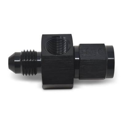 Raccord femelle 4 AN vers mâle 1/8 NPT avec port de manomètre noir