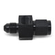 Raccord femelle 4 AN vers mâle 1/8 NPT avec port de manomètre noir
