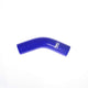 Manchon coudé 45° 38 mm bleu