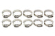 Colliers de serrage de 45 mm (1-3/4 po) pour tuyau, paquet de 10
