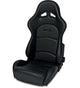 Siège de course Sportsman Pro - Vinyle noir