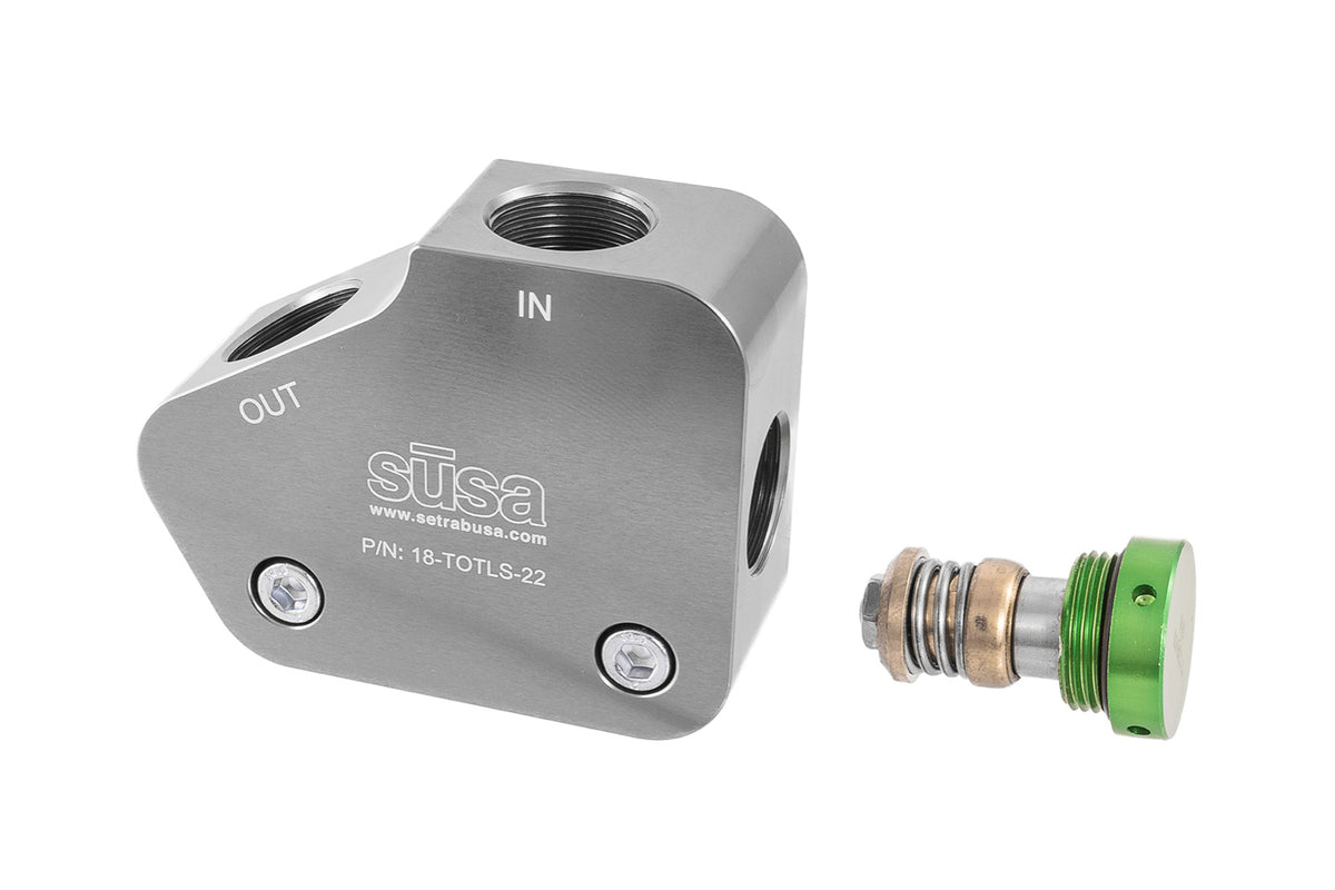 Adaptateur de refroidisseur d'huile en billette pour moteurs GM LS