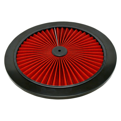 Filtre à air Top 14 po à flux direct rouge