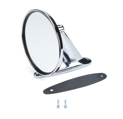 Rétroviseur latéral rond chromé universel pour voiture 4,75 po
