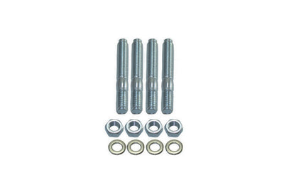 Jeu de 4 goujons de carburateur 2 po de long en acier zingué blanc