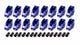 BBC Roller Rocker Arm Set 1.7 Ratio 7/16 Stud