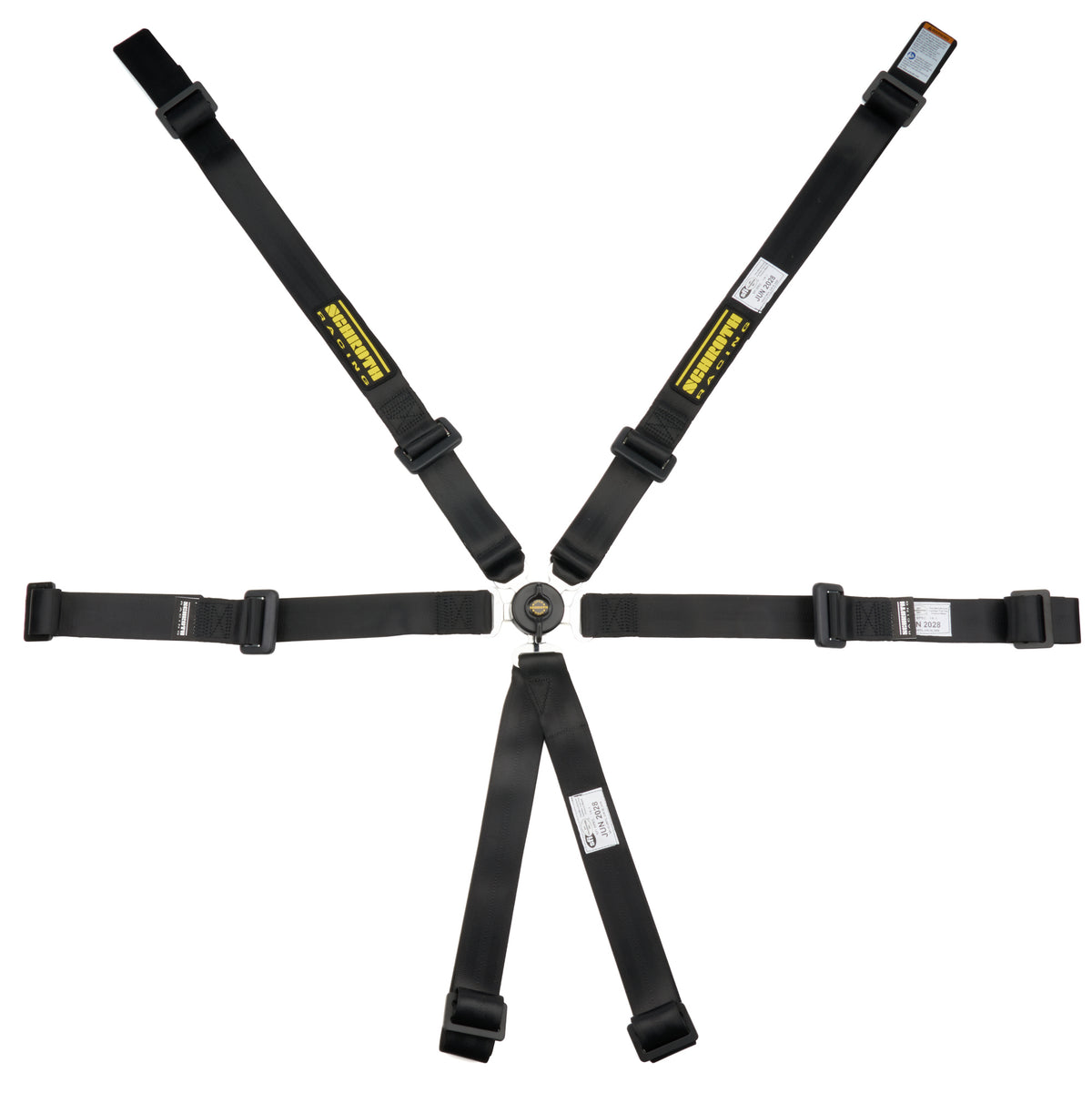 Harnais 6 points Profi 2x2 avec sangle ventrale à serrage central