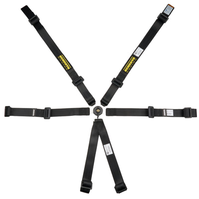 Harnais 6 points Profi 2x2 avec sangle ventrale à serrage central