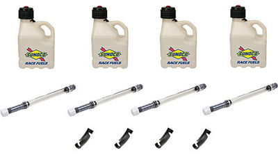 Kit de bidons transparents 3 gallons (caisse)
