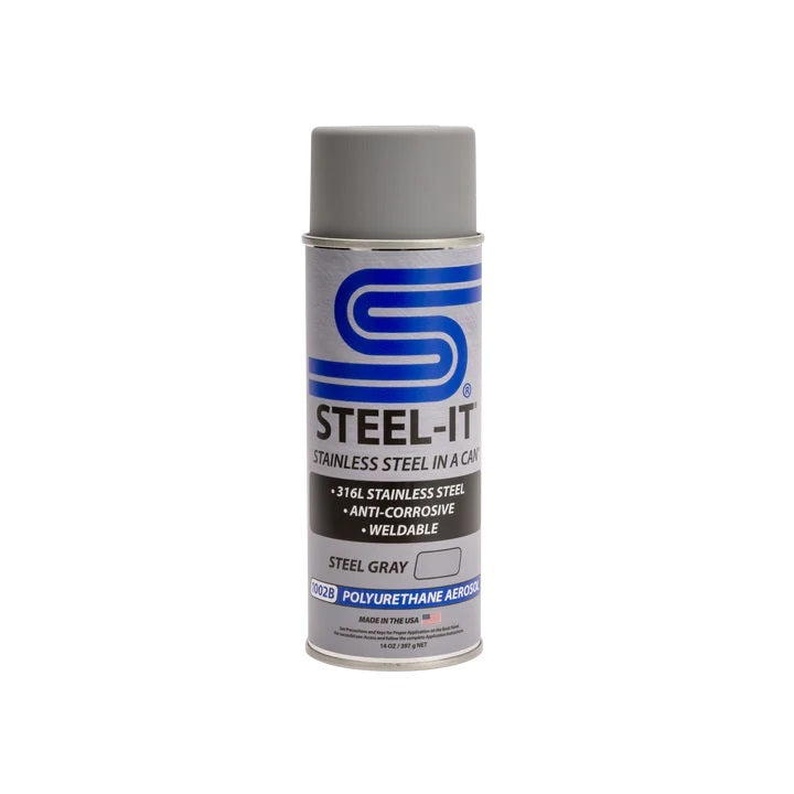 Bombe aérosol polyuréthane gris acier de 340 g