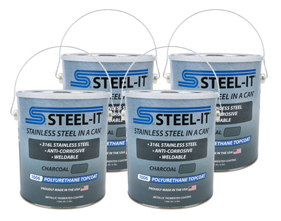 Mallette en polyuréthane anthracite 4 x 1 gallon