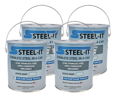Mallette en polyuréthane gris tourterelle 4 X 1 gallon
