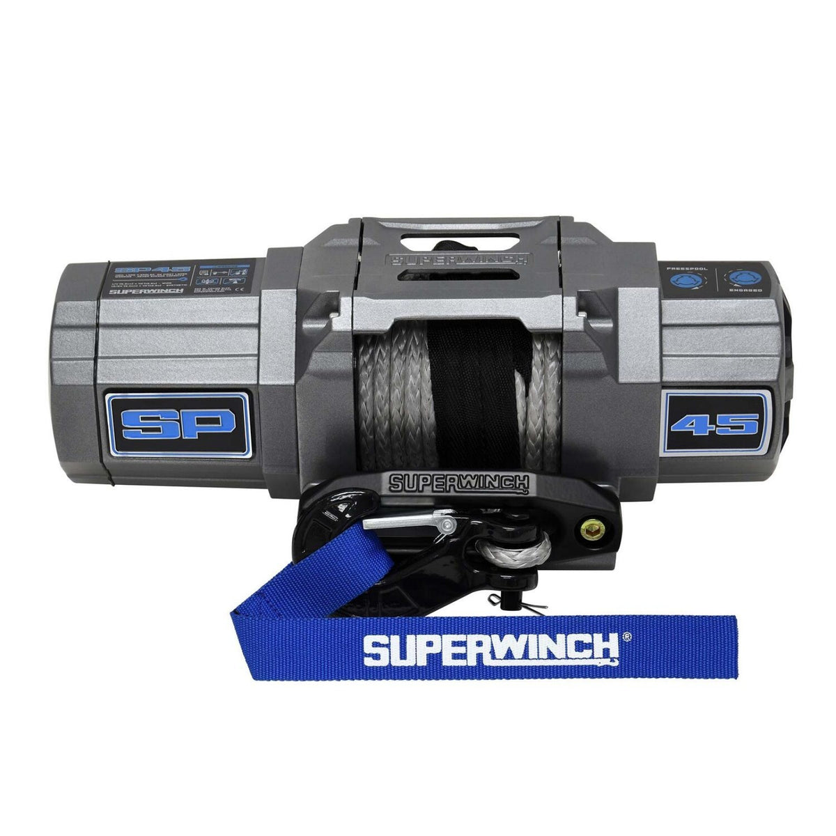 Treuil 4500lb Câble synthétique 40 pieds Hawse
