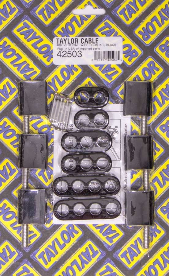 Kit de protection de câbles vertical 10,4 mm Noir