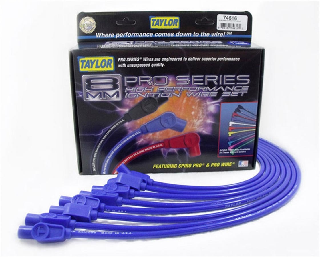 Jeu de fils de bougie 8mm Spiro-Pro bleu