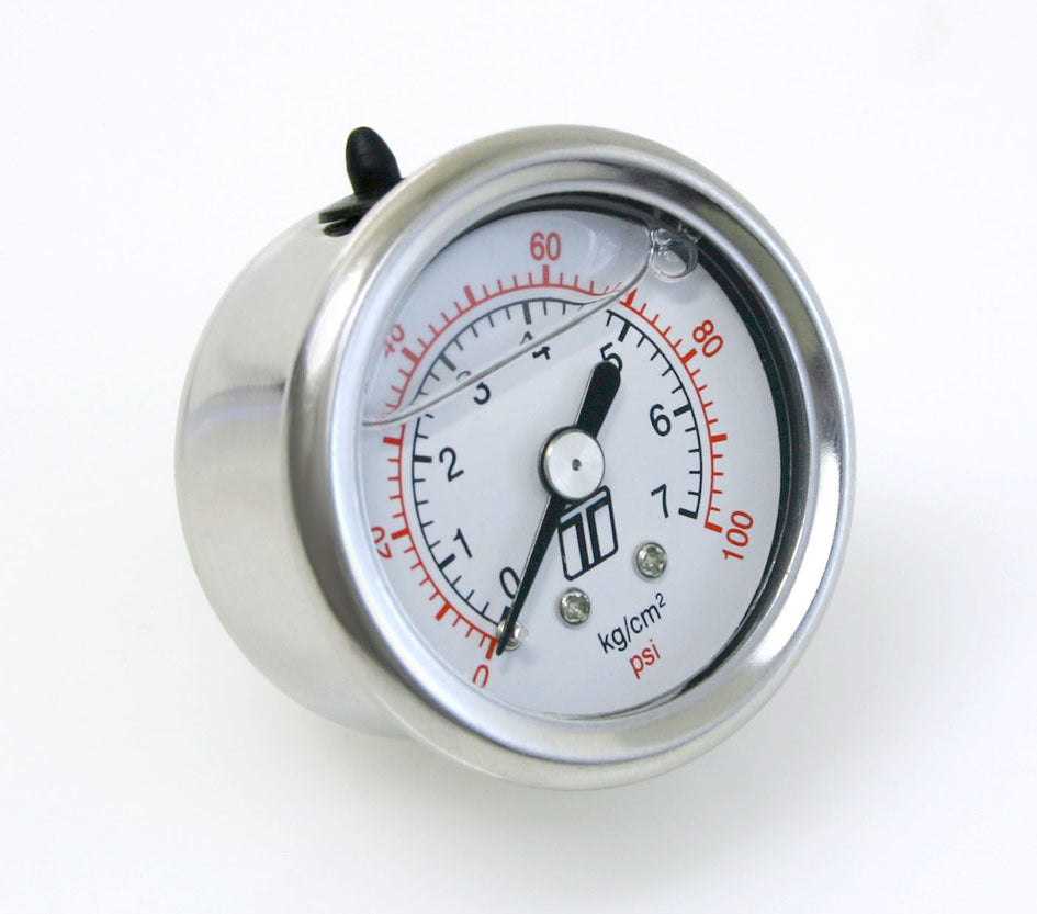 Manomètre de pression de carburant 0-100 PSI à bain d'huile