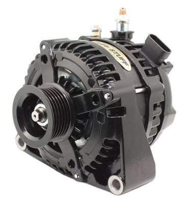 LS225 Max Amp Alternator 6 Groove OEM Wire Black