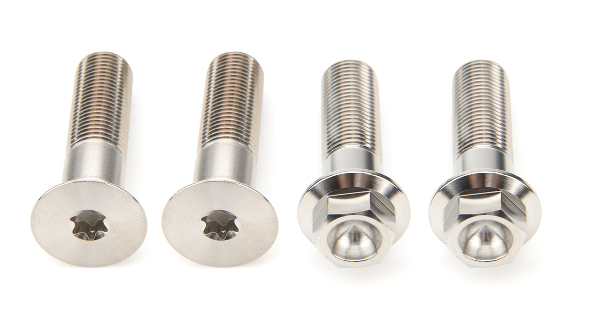 Kit de boulons de broche de bras en titane, 4 pièces