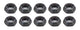 Demi-écrou filetage 1/2-20 noir, lot de 10