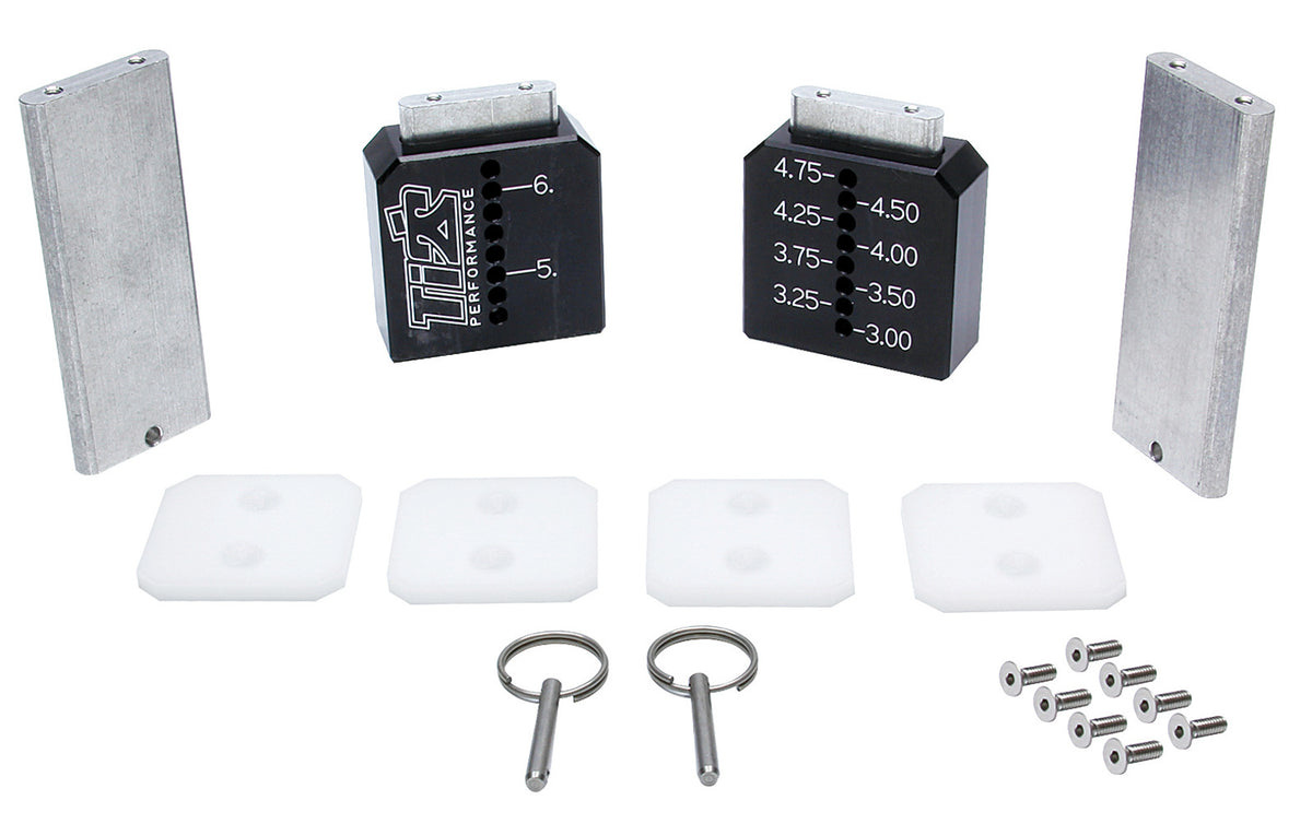 Ti22 Blocs de réglage hauts noirs 3" - 6-1/4"