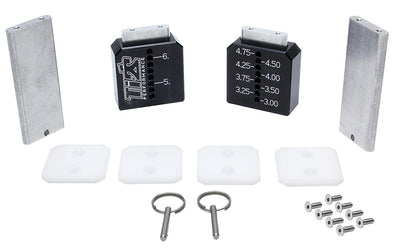 Ti22 Blocs de réglage hauts noirs 3" - 6-1/4"