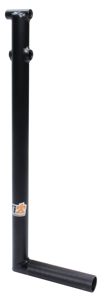 Pédale de frein Chromoly Rail surélevé 1 po Noir