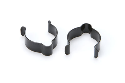 Agrafe de conduite de frein 1.25po Acier Inoxydable Paire Noir