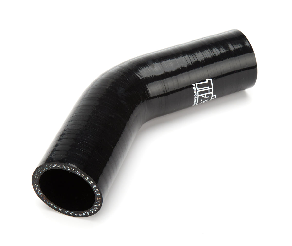 Coude à 45 degrés, tuyau en silicone noir de 1-1/2 po