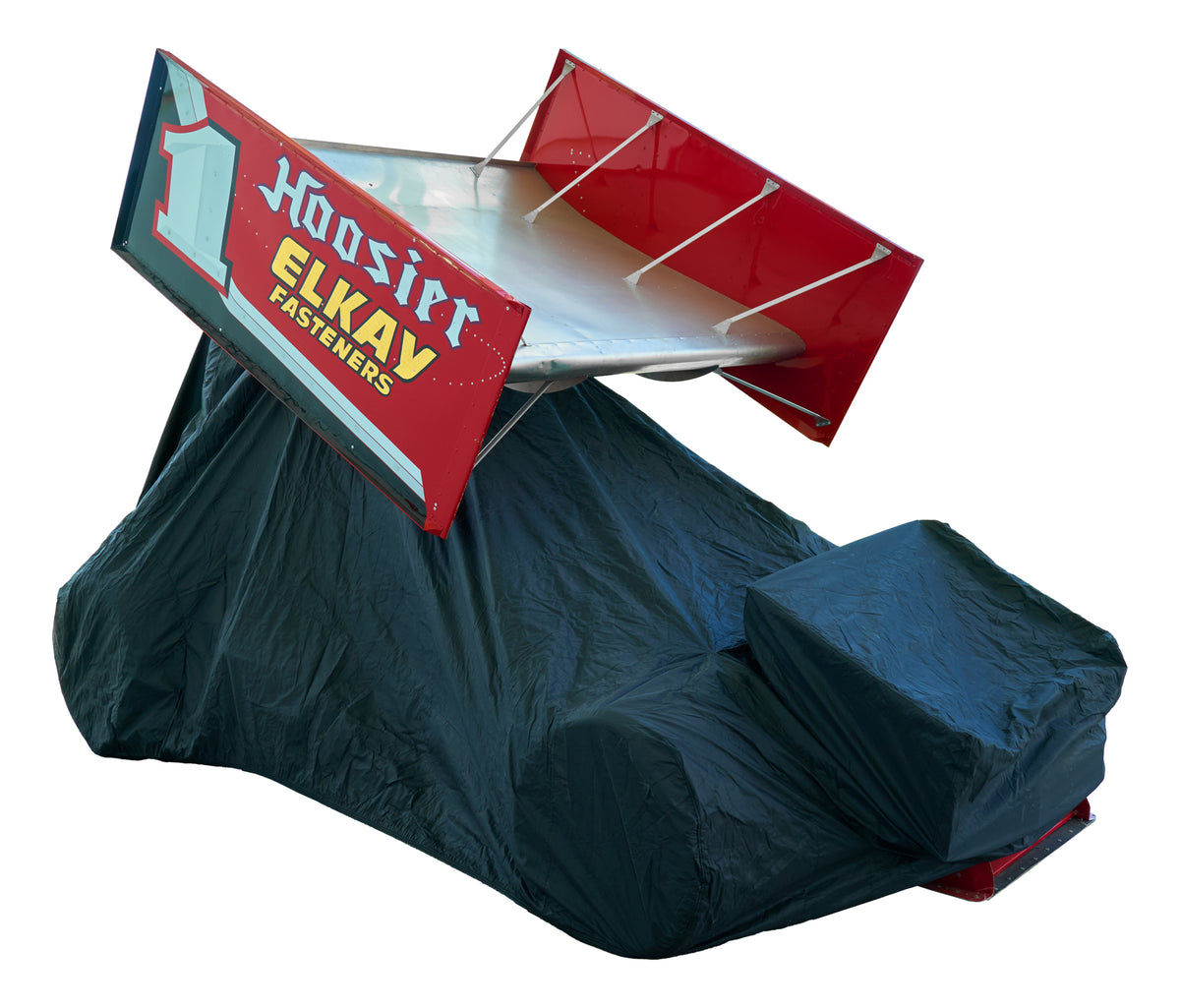 Housse de Sprint Car noire, compatible avec aileron et sans.