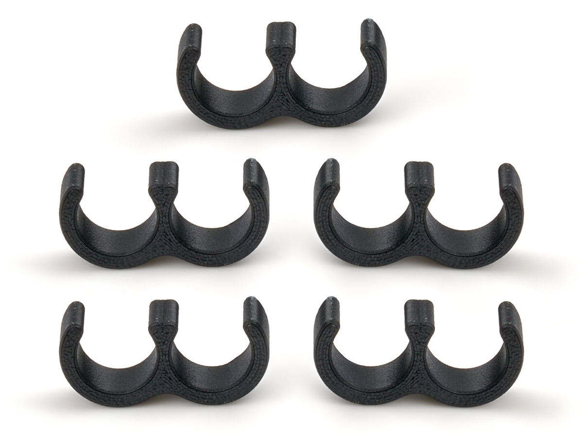 Line Clamp Double -6 Fuel Line 5 Pack