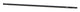 Tige d'accélérateur noire 10-32 16 po de long en aluminium