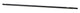 Tige de commande noire 10-32 17 pouces de long aluminium
