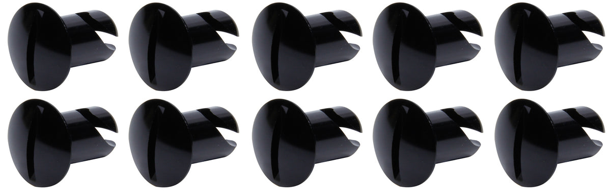 Attaches Dzus à tête ovale, longueur 0,500, lot de 10, noirs